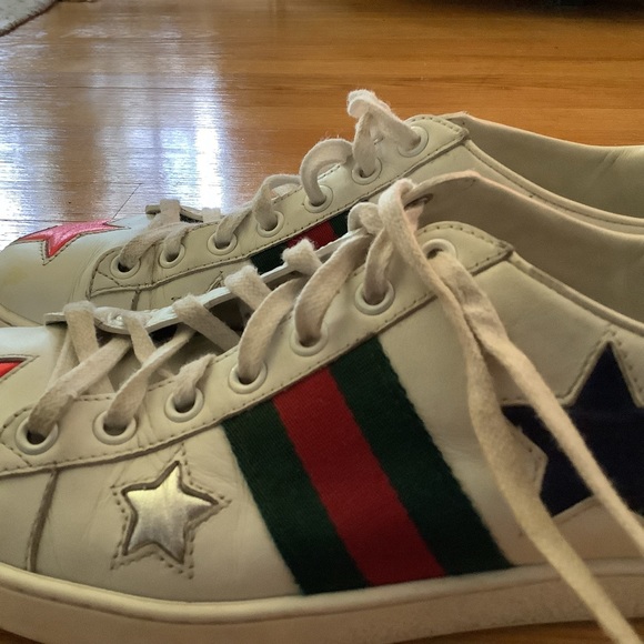 Gucci Ace Star Sneakers - Picture 9 of 11